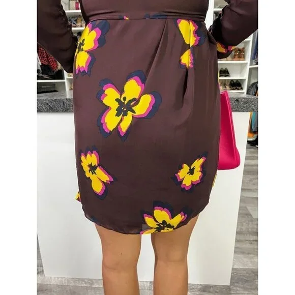 A.L.C. Floral Maroon Grace Dress $495